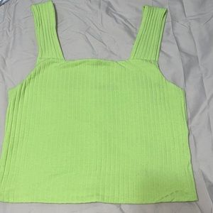 Neon green top